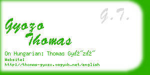 gyozo thomas business card